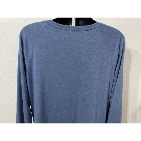 Automet Mens Size 2XL Top Long Sleeve Blue Stretch Polyblend - Picture 8 of 9